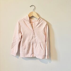 Cat & Jack Girls Pale Pink Zip Up Hoodie Size 5T